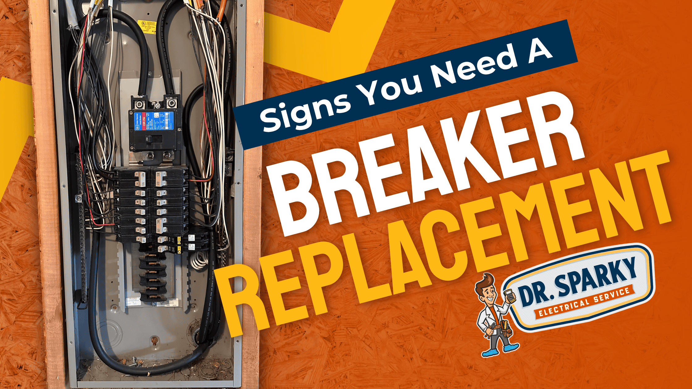 Electrical breaker panel with new breaker for safety and efficiency.