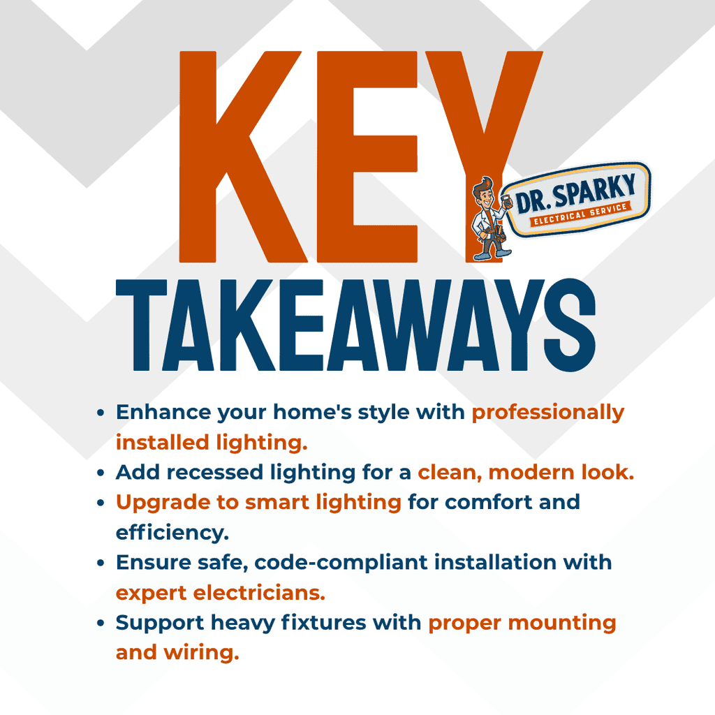 Key Takeaways from Dr. Sparky Electrical Service on Home Lighting Upgrades. service upgrade